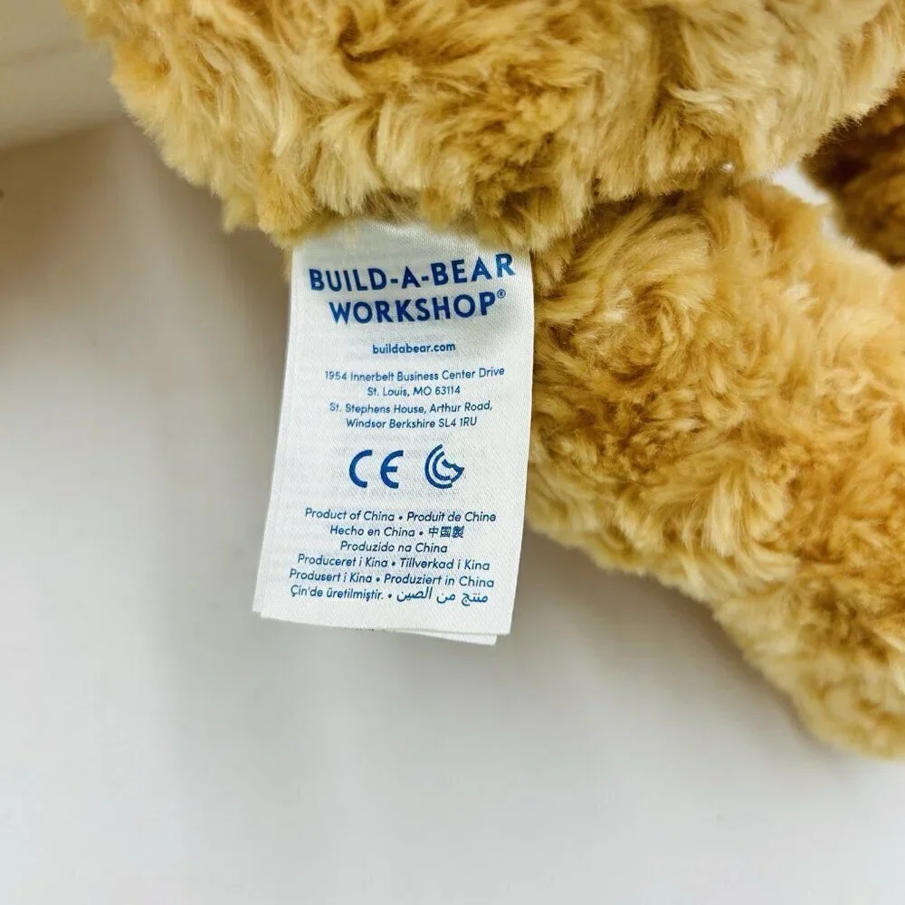Build-A-Bear Happy Hugs Teddy Bear Plush Soft Tan Swirl Fur 18